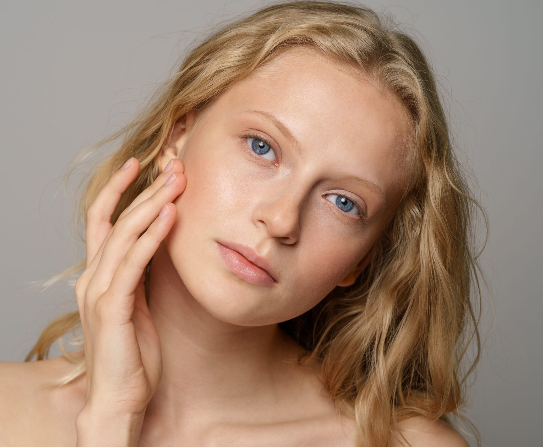 Beautiful woman after tear trough filler treatment with Dr Paul Elgey Aesthetic Clinic